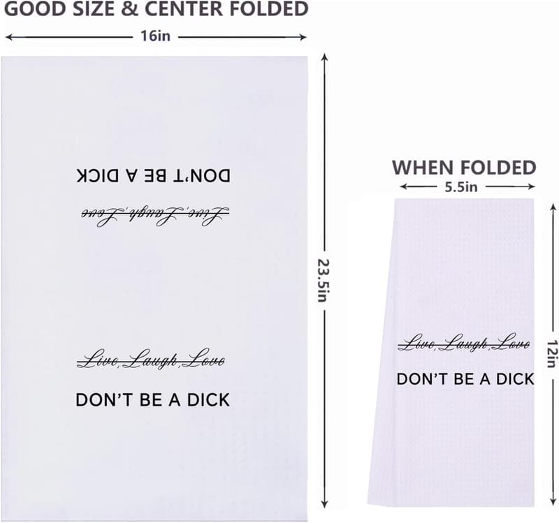 Funny Kitchen Towel for Friends - Perfect Housewarming Gift