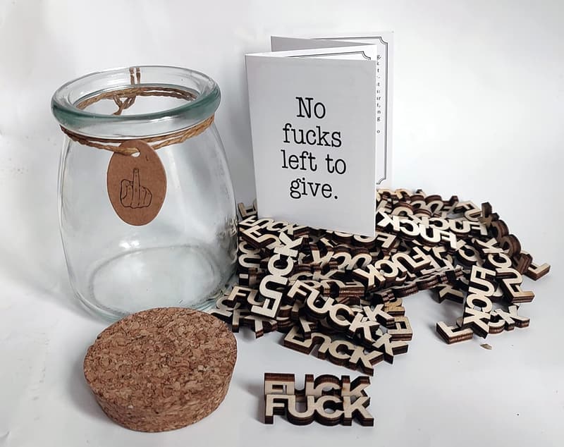 Funny Gag Gift Jar for Birthdays & Anniversaries (7oz)