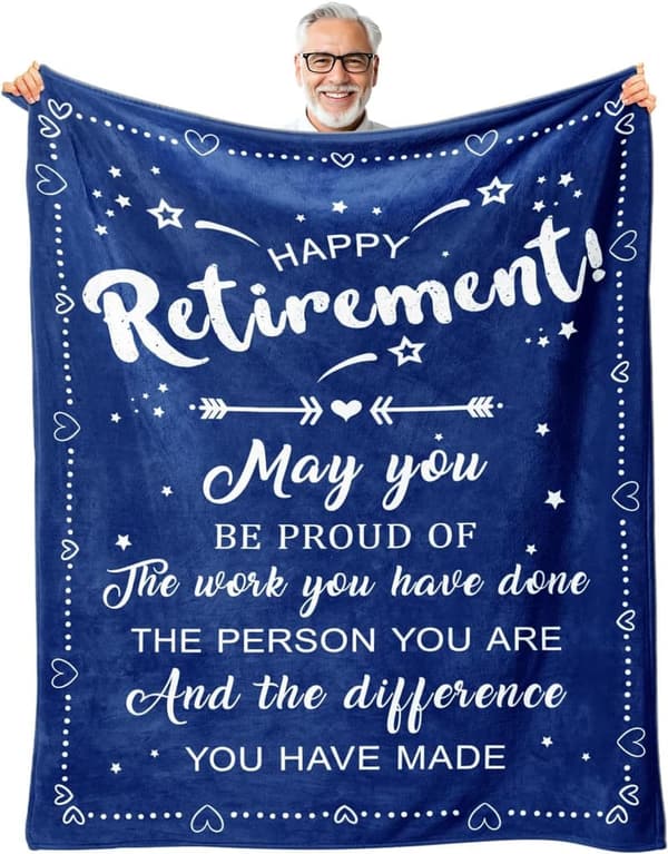 Retirement Gift Blanket for Men - Cool 50