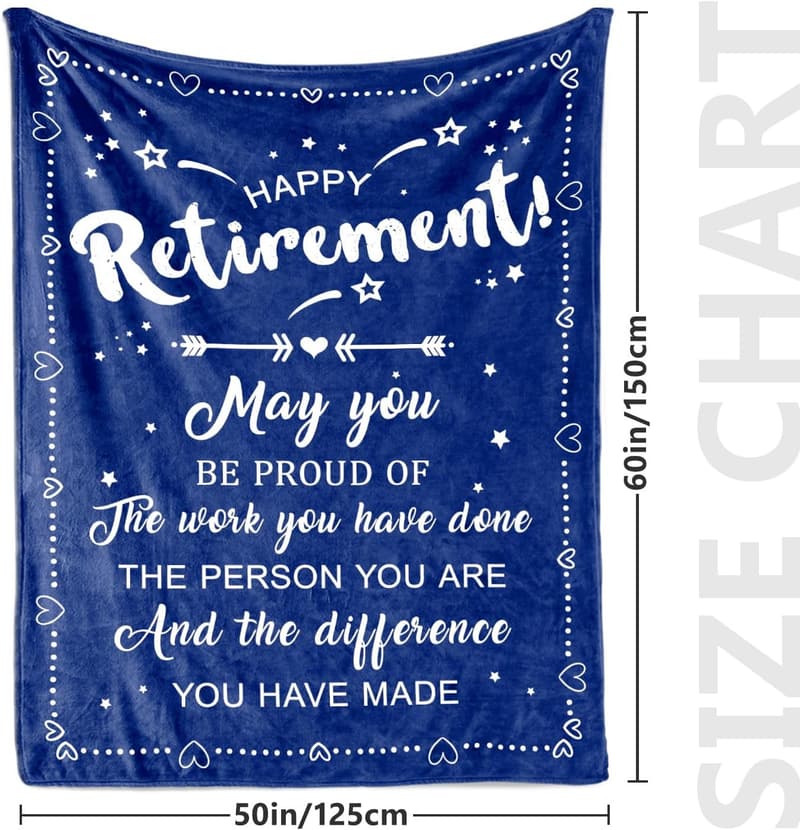 Retirement Gift Blanket for Men - Cool 50