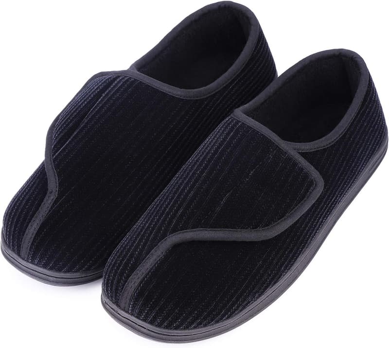 Men's Comfy Memory Foam Slippers for Diabetic Relief