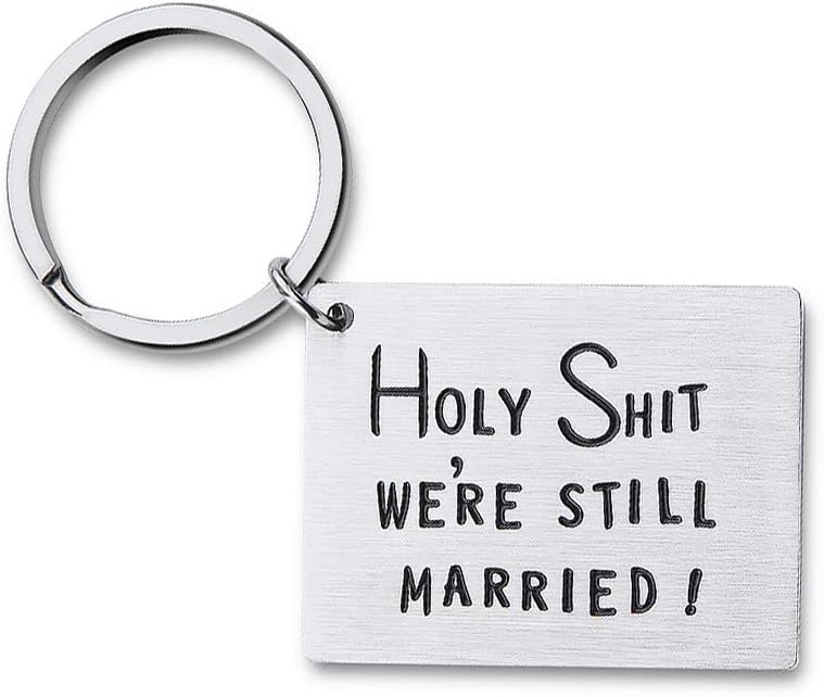 Anniversary Keychain Gift for Couples - Fun for Him or Her