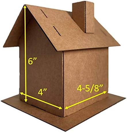 Christmas Gingerbread House Kit - Cardboard Pack of 5