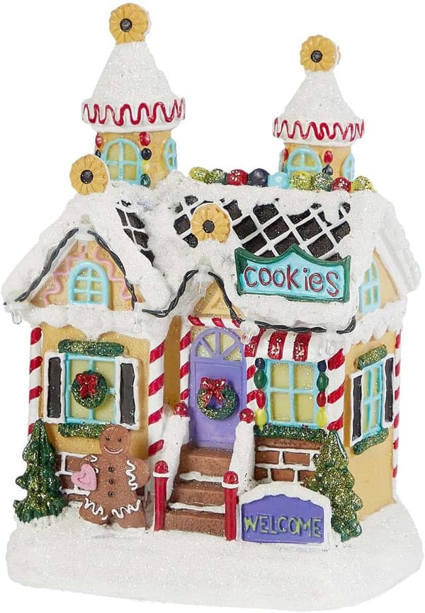 Lighted Gingerbread House Decor - Battery Operated Christmas Collectible