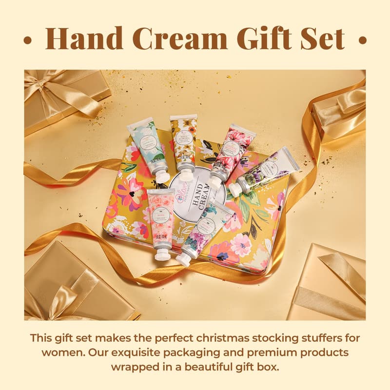 Holiday Hand Cream Gift Set for Women - Travel Size, 6 x 1 oz