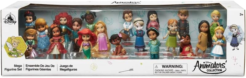Disney Animators' Collection 20-Piece Figurine Set for Kids
