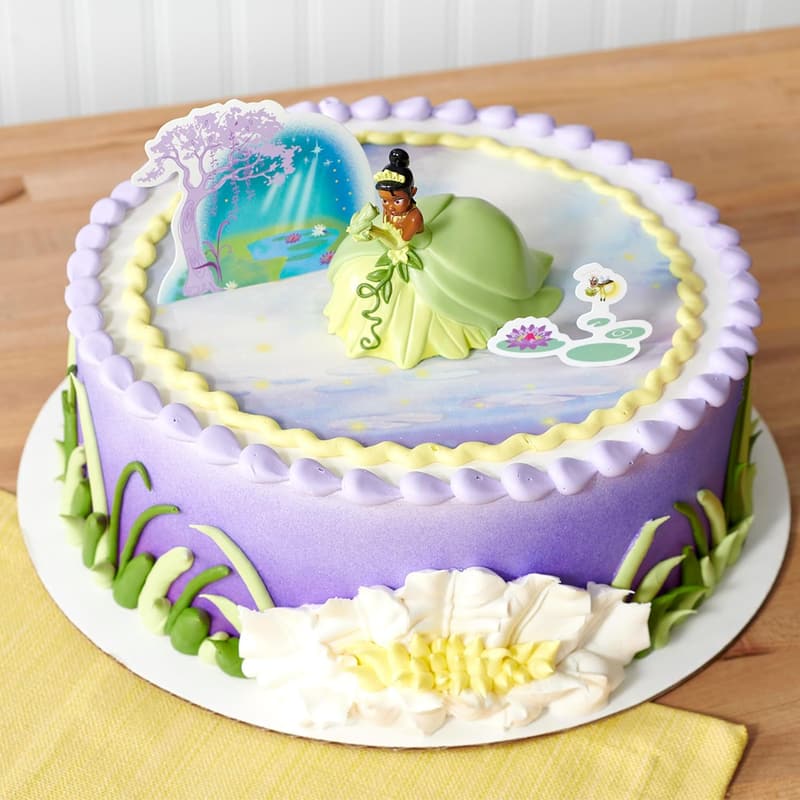 Disney Princess Tiana Cake Topper Set with Figurines and Scenery
