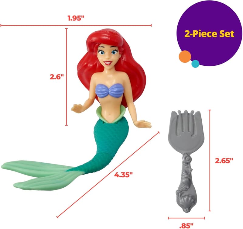 Disney Princess Ariel Cake Topper Set - 2-Piece Decoration