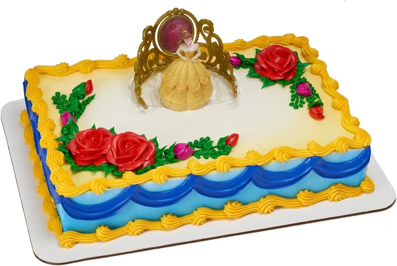 Disney Princess Belle Cake Topper Set with Figurine & Tiara