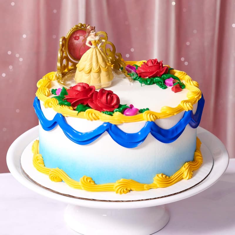 Disney Princess Belle Cake Topper Set with Figurine & Tiara