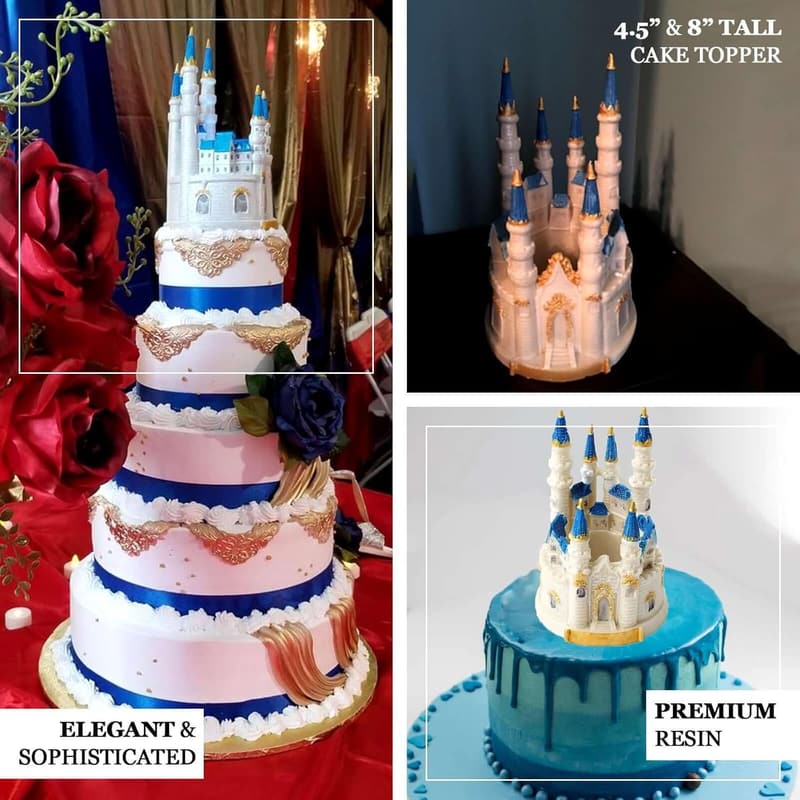Cinderella's Castle Cake Topper Figurine for Weddings