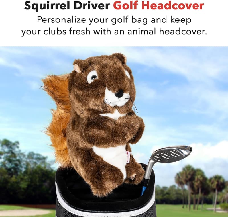 Squirrel Driver Headcover | Premium Funny Golf Club Cover