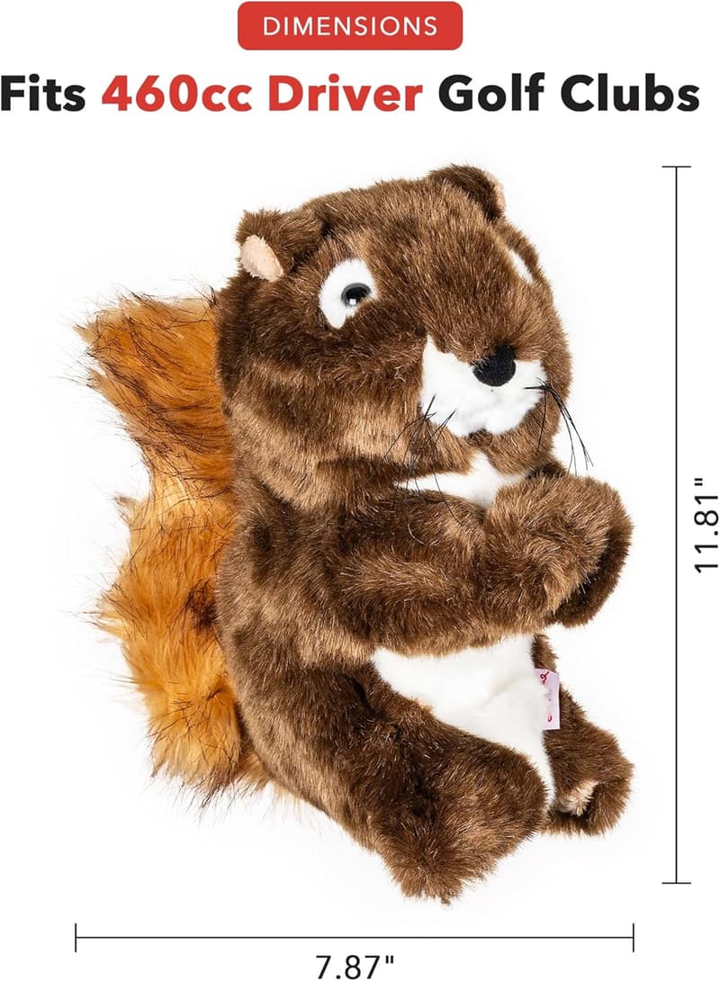 Squirrel Driver Headcover | Premium Funny Golf Club Cover