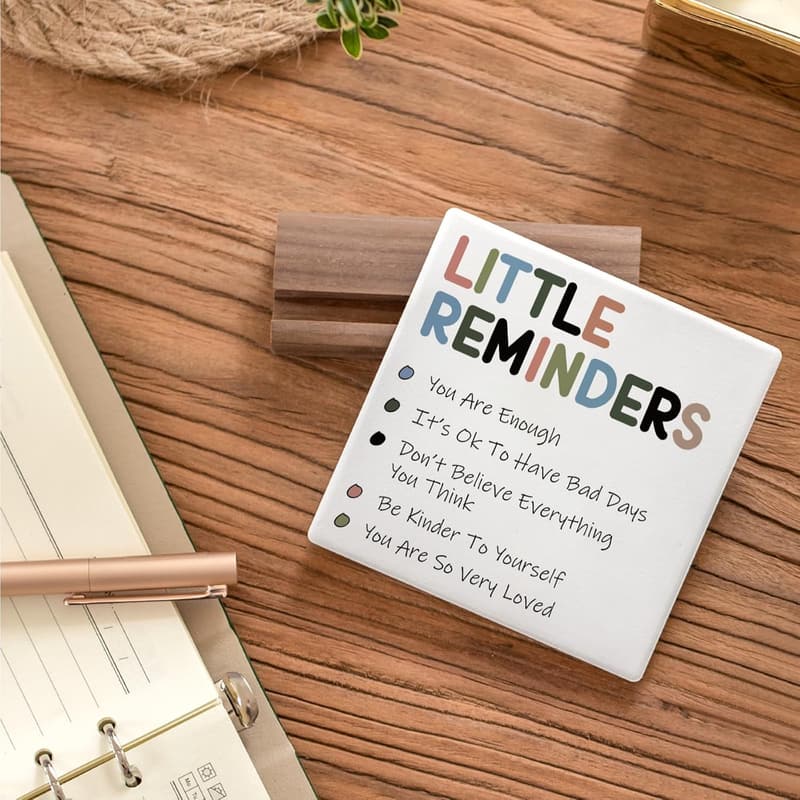 Inspirational Desk Sign for Women – Motivational Dorm Decor