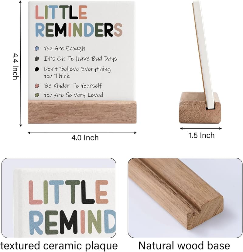 Inspirational Desk Sign for Women – Motivational Dorm Decor