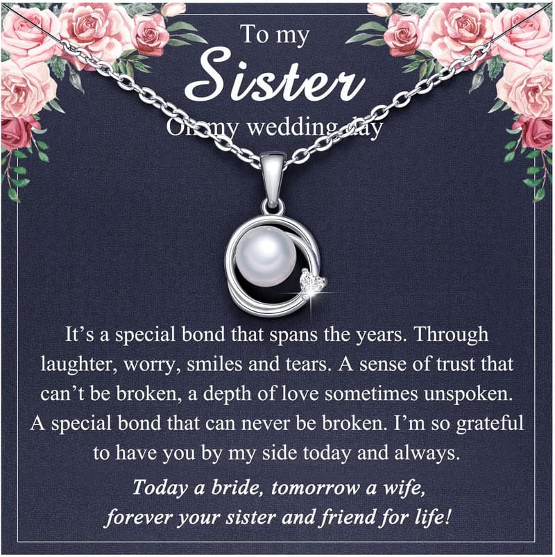 Silver Pearl Necklace for Women - Ideal Wedding Gift