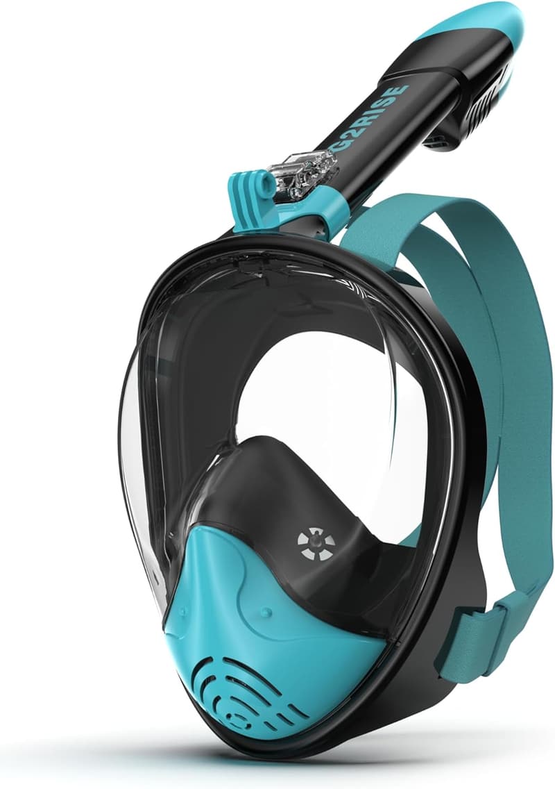 Full Face Snorkel Mask for Adults and Kids, Anti-Fog & Leak-Proof