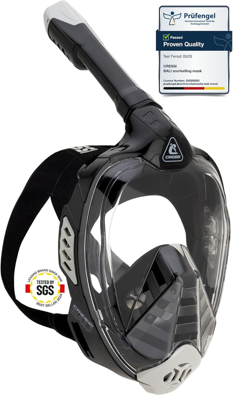 Cressi Adult Full Face Snorkeling Mask with Anti-Fog System