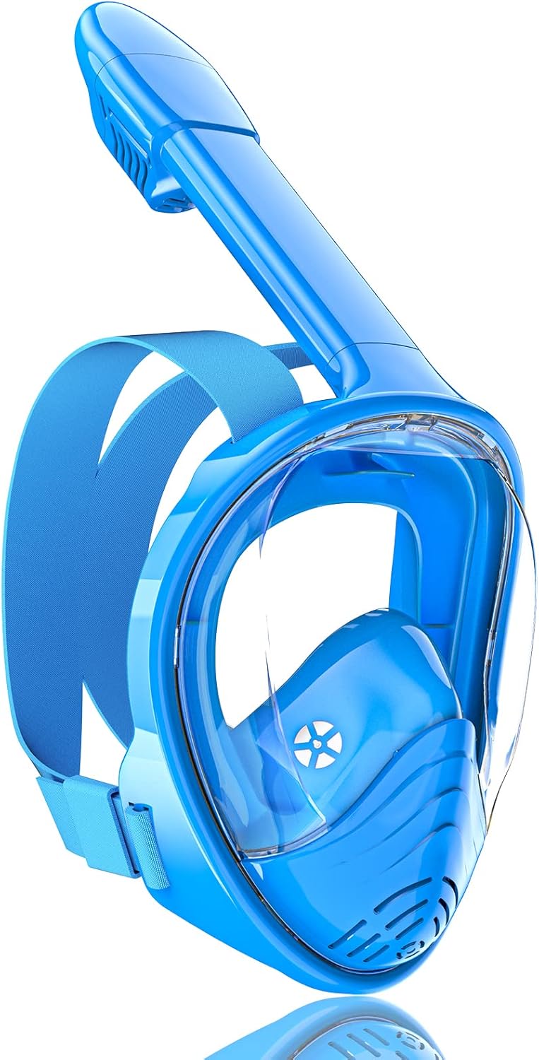 Kids Full Face Snorkel Mask Set with Camera Mount