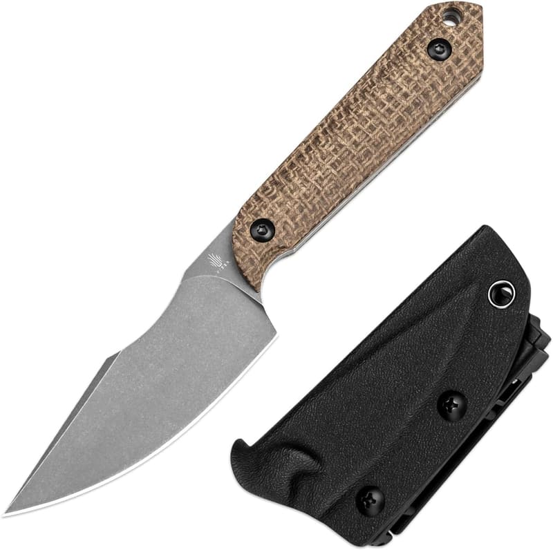 Kizer Mini Harpoon 3V Blade Fixed Blade Knife with Sheath