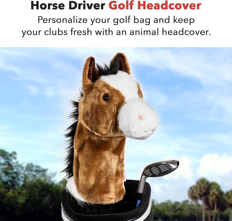 Funny Horse Driver Headcover | Premium Golf Club Protection