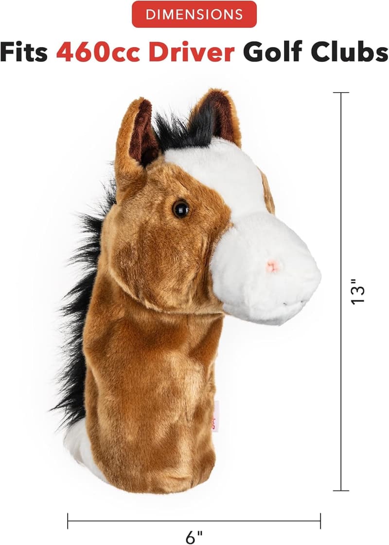 Funny Horse Driver Headcover | Premium Golf Club Protection
