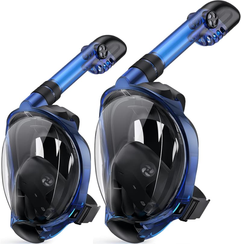 Greatever G2 Full Face Snorkel Mask Set with Camera Mount