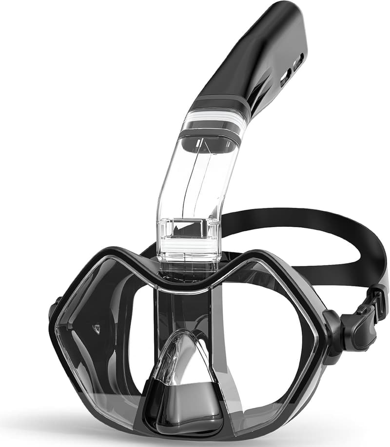 Innovative Half Face Diving Mask with Detachable Breathing Tube