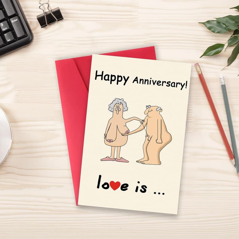 Happy Anniversary Card for Couples - Funny Wedding Card