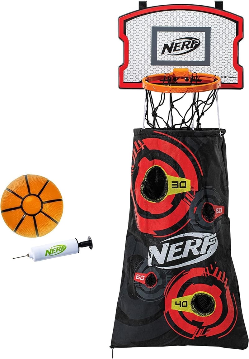 Over-the-Door NERF Basketball Hoop Laundry Hamper Set
