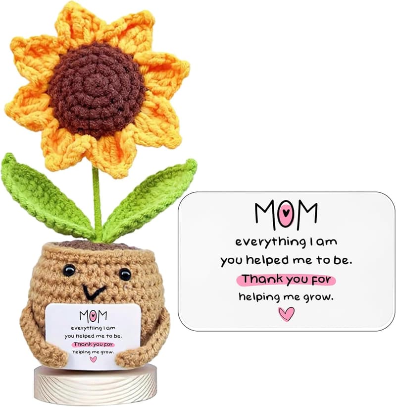 Handmade Sunflower Doll Crochet - Perfect Gift for Mom