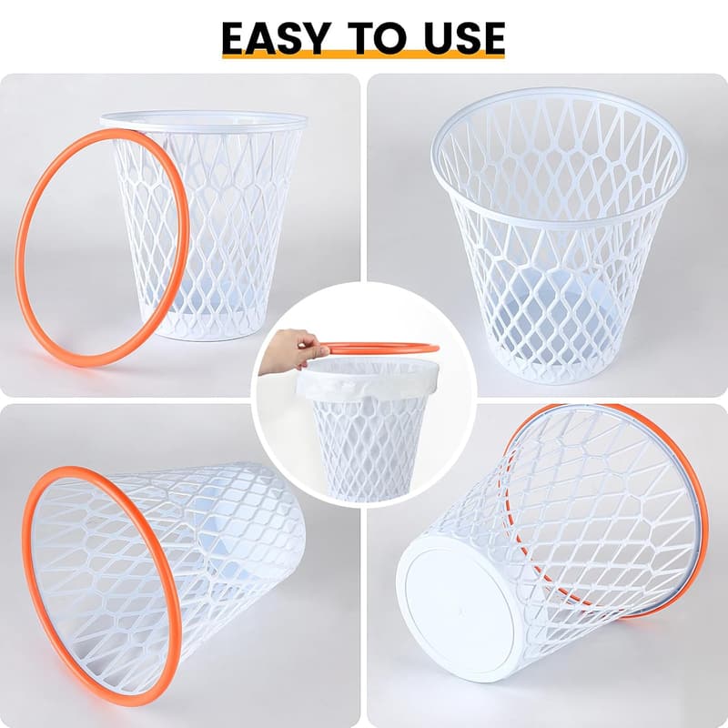 Basketball Wastebasket - 4.5 Gallon Hoop Style Gift