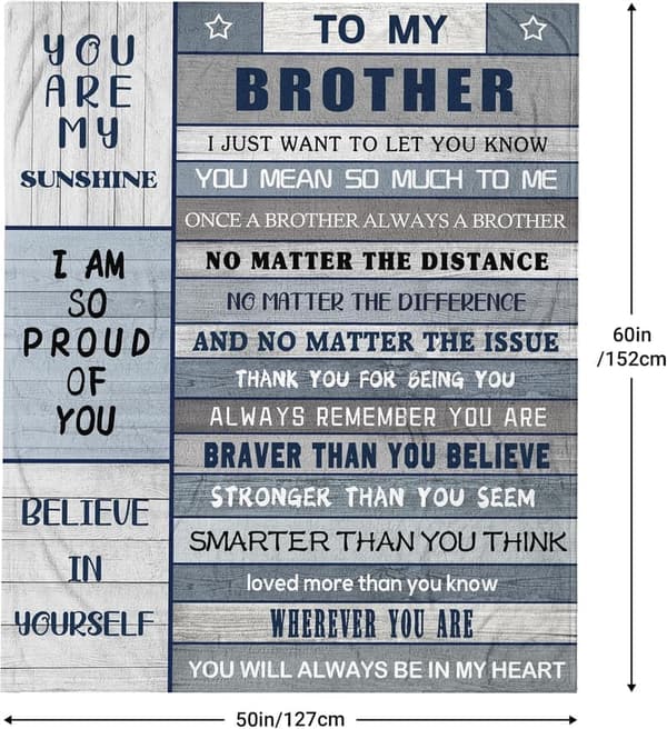 Brother Birthday Blanket 60