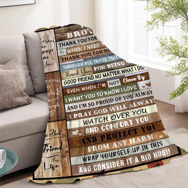 Birthday Throw Blanket for Brother - 50