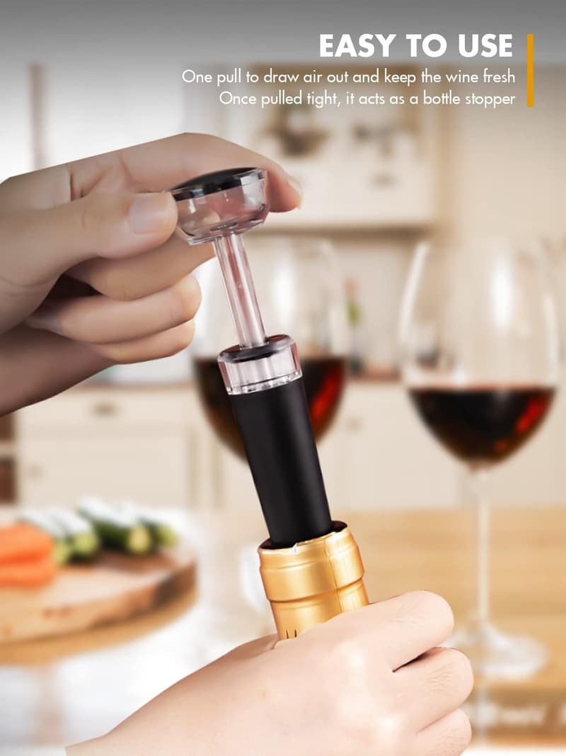 Electric Wine Gift Set - Aerator, Stoppers, Cutter & Opener