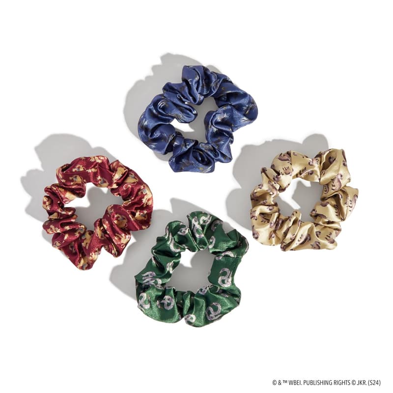 Harry Potter Satin Scrunchies Set - Damage-Free Hair Ties for Women