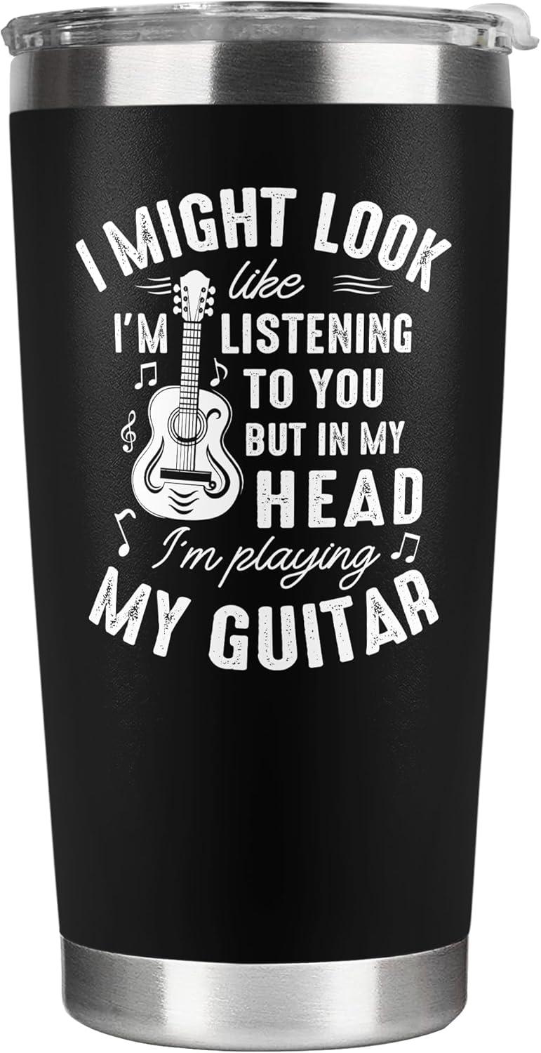 Guitar Lover's 20 Oz Stainless Steel Tumbler