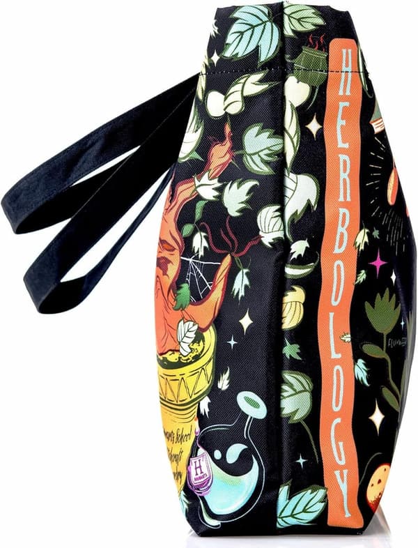 Harry Potter Herbology Tote Bag with Wand Loop and Pocket