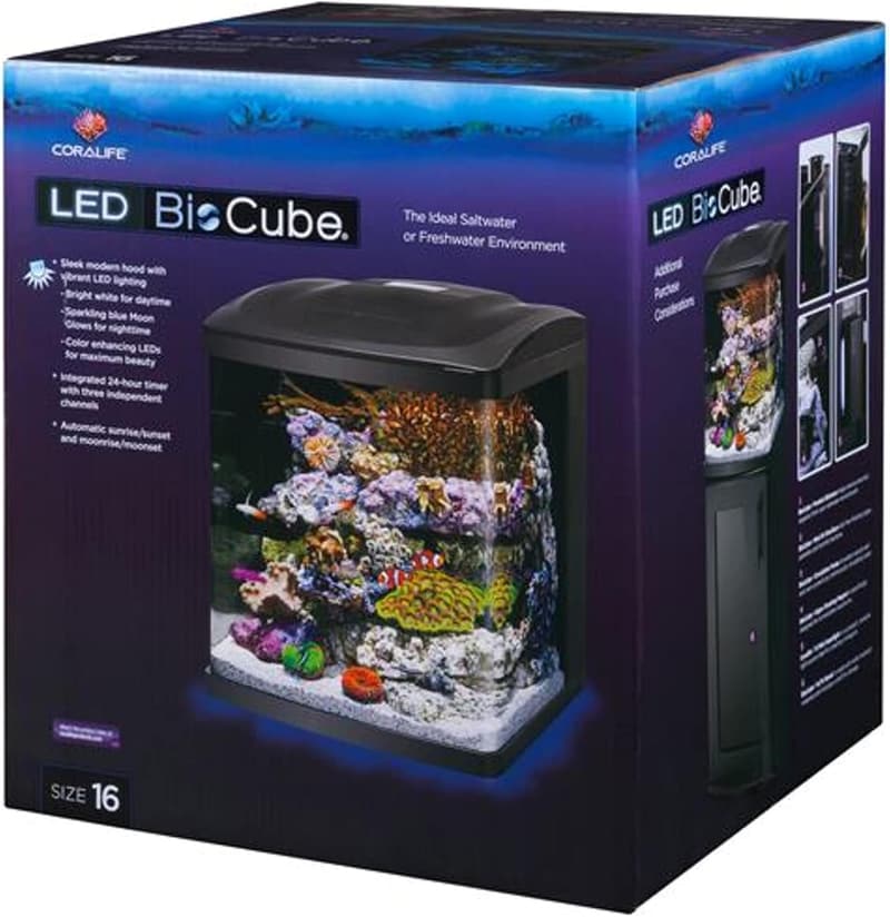 16-Gallon Coralife LED BioCube Aquarium Kit for Saltwater & Reef