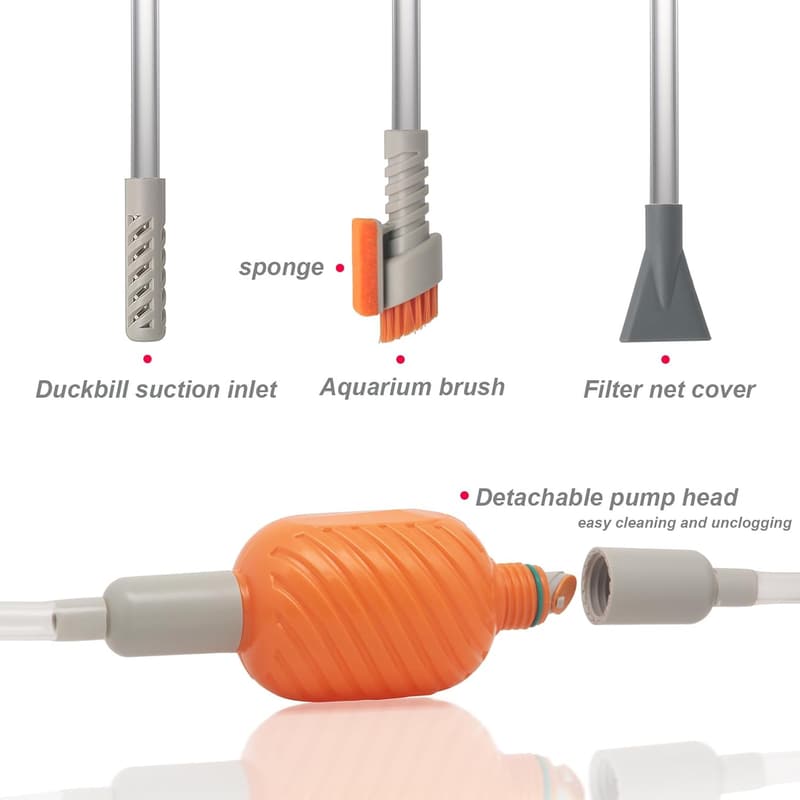 Aquarium Siphon Vacuum Kit for Water Changing & Cleaning