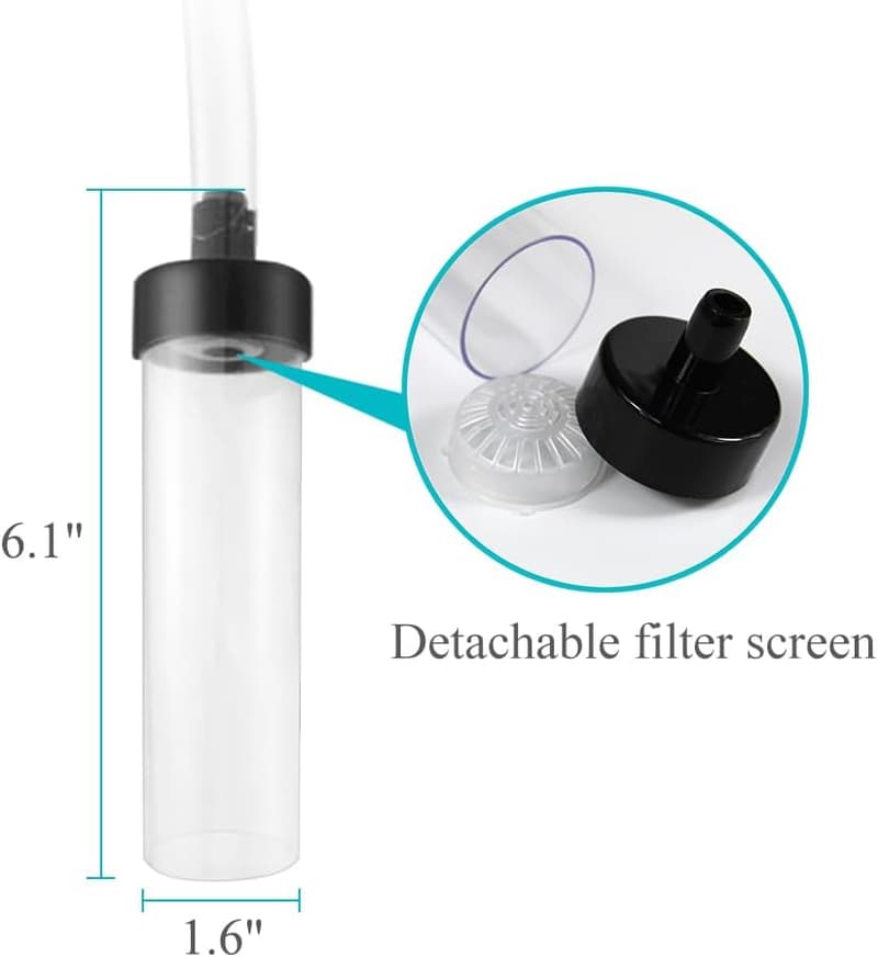 5ft Aquarium Siphon Vacuum Cleaner for Fish Tank Cleaning