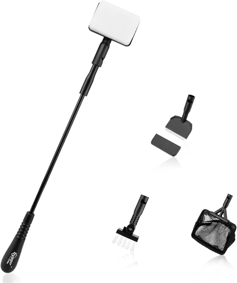 Aquarium Cleaning Kit with Handle & Scraper Tools