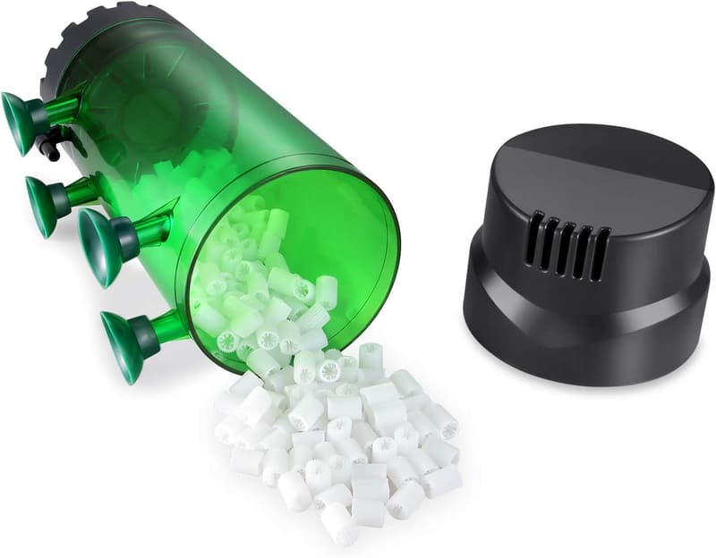 Aquarium Bio Media Reactor with Air Stone & Sponge Filter