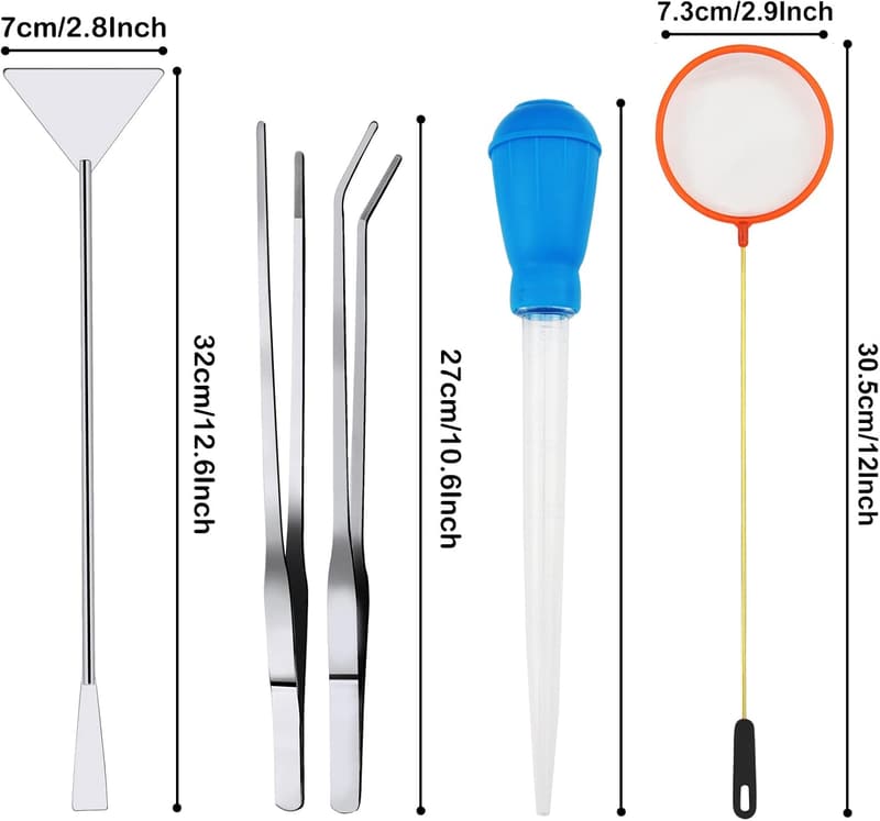 Aquarium Cleaning Kit - 6-Piece Tool Set for Fish Tanks