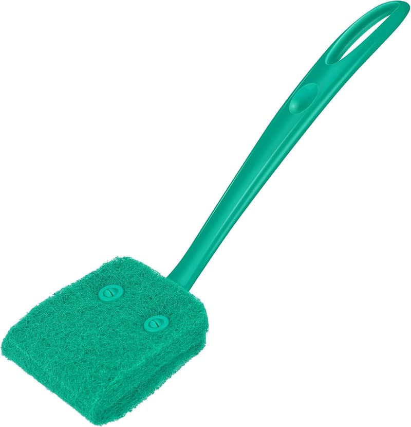 Aquarium Algae Scraper with 10-Inch Non-Slip Handle