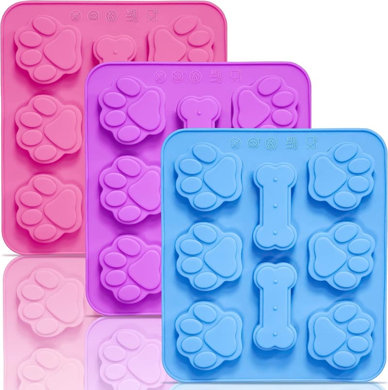 2-Pack Non-Stick Square Silicone Candy Molds for Treats