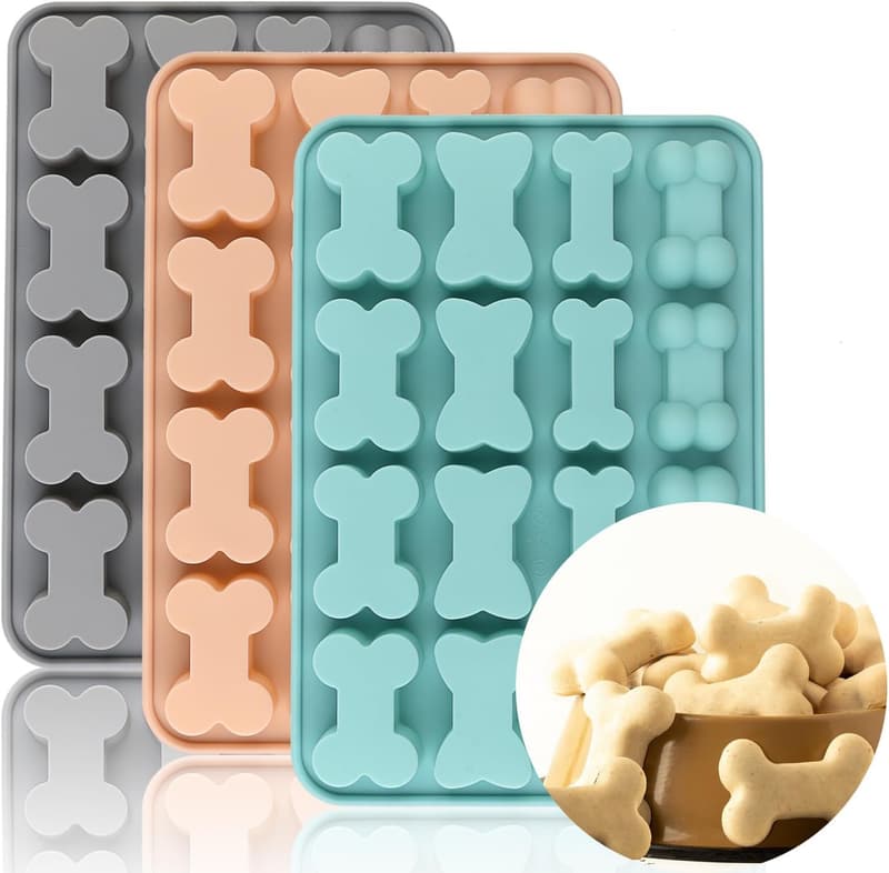 Dog Bone Silicone Mold Set for Treats, Jelly, Candy, Chocolate