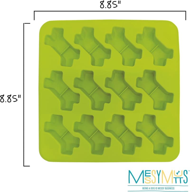 Messy Mutts Silicone Bone Treat Molds - 2 Pack, 1 oz