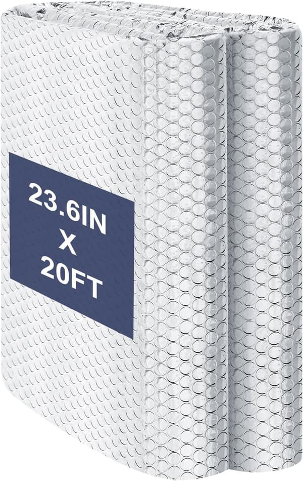Aluminum Foil Window Insulation Roll, 20 FT x 23.6 in