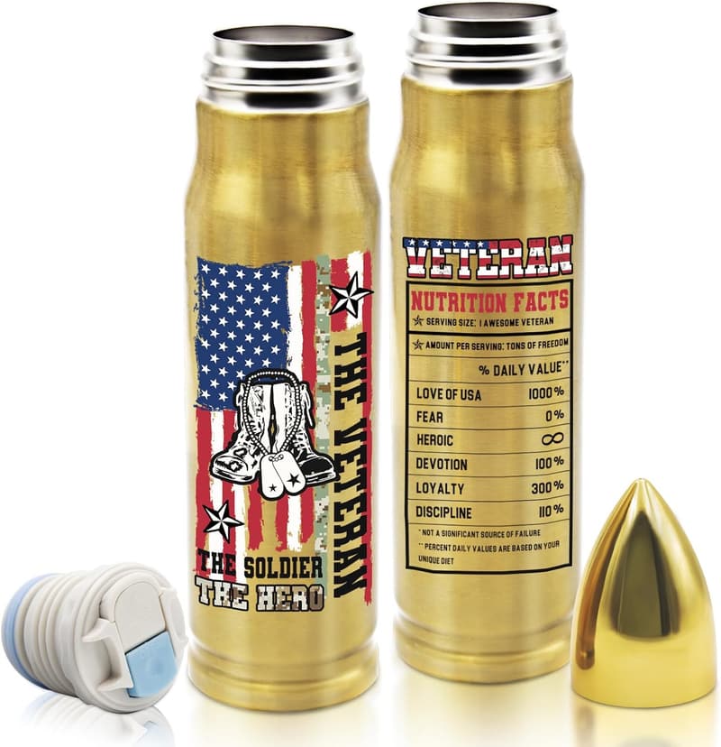 Veterans Day Gift: 17 Oz Stainless Steel Military Tumbler